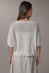 Donna Karan | SHORT SLEEVE EASY CARDIGAN