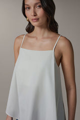 Donna Karan | SLEEVELESS ASYMMETRIC TIE BACK BLOUSE