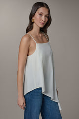 Donna Karan | SLEEVELESS ASYMMETRIC TIE BACK BLOUSE