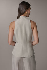Donna Karan | COLLARLESS SUIT VEST