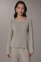 Donna Karan | LONG SLEEVE EASY SWEATER