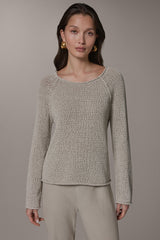 Donna Karan | LONG SLEEVE EASY SWEATER