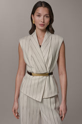 Donna Karan | PINSTRIPE VEST