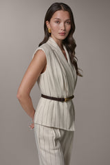 Donna Karan | PINSTRIPE VEST