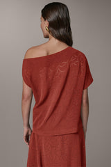 Donna Karan | SLEEVELESS ASYMMETRIC LASER CUT TOP