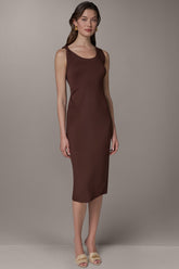Donna Karan | SLEEVELESS TWIST MIDI DRESS