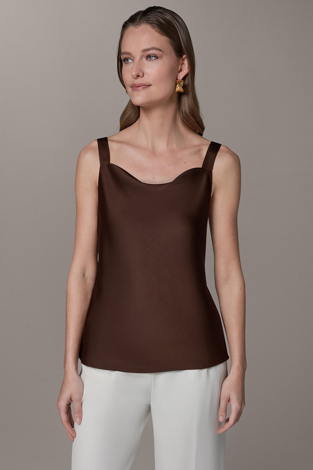 Donna Karan | SLEEVELESS COWL NECK CAMI