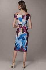 Donna Karan | OFF THE SHOULDER MIDI SHEATH DRESS