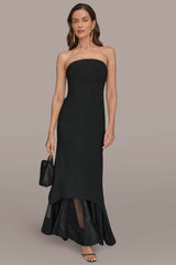 Donna Karan | STRAPLESS ORGANZA SKIRT GOWN