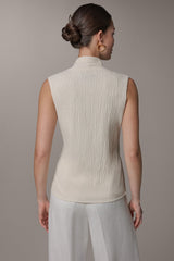 Donna Karan | WRAP-EFFECT CRINKLE TOP