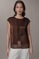 Donna Karan | MIXED MEDIA BLOUSE