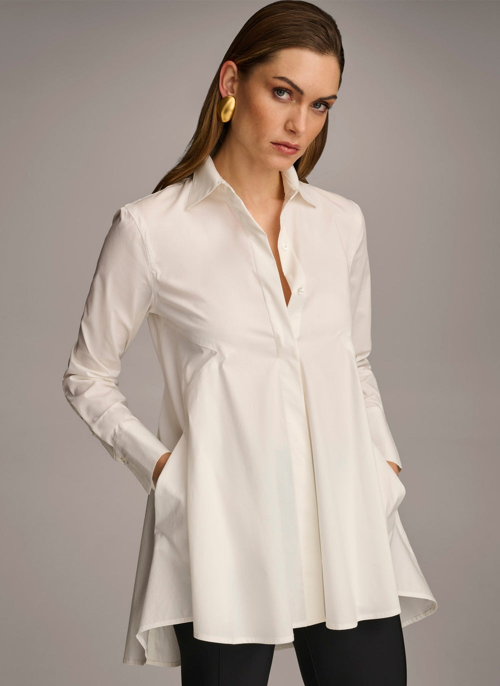 Donna Karan | LONG SLEEVE A-LINE TUNIC