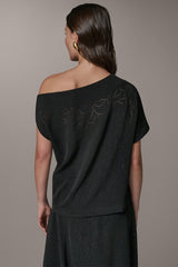 Donna Karan | SLEEVELESS ASYMMETRIC LASER CUT TOP