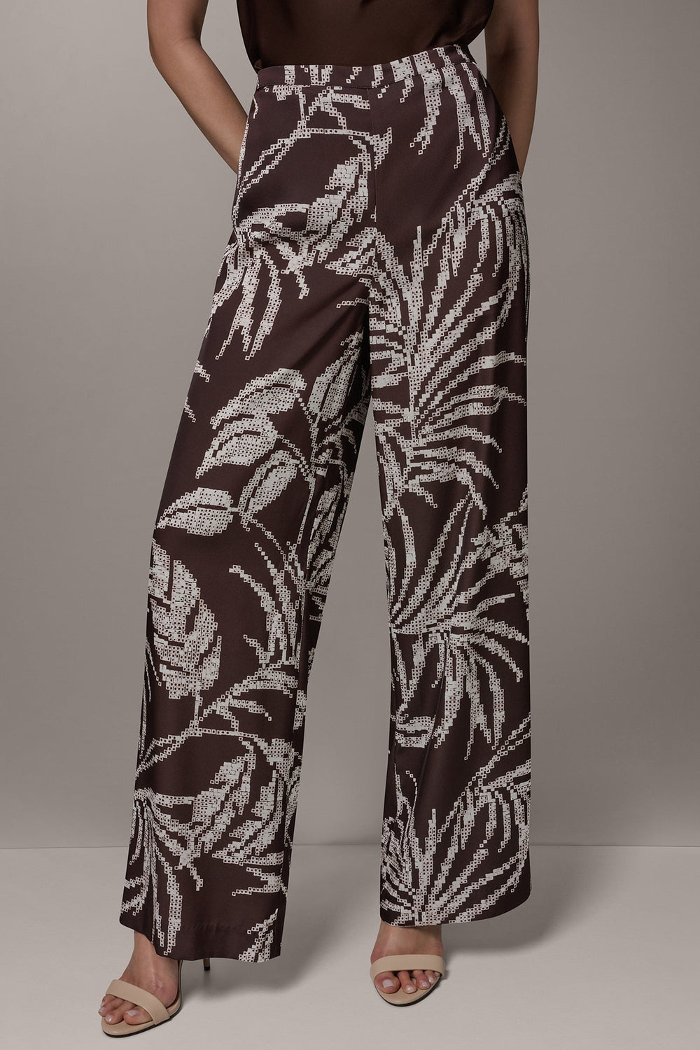 Donna Karan | HIGH-RISE PRINT WIDE-LEG PANT