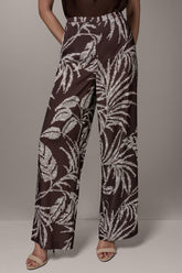Donna Karan | HIGH-RISE PRINT WIDE-LEG PANT