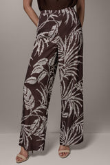 Donna Karan | HIGH-RISE PRINT WIDE-LEG PANT