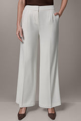 Donna Karan | MID-RISE PLEATED WIDE-LEG PANT