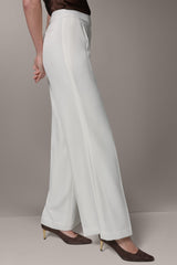 Donna Karan | MID-RISE PLEATED WIDE-LEG PANT