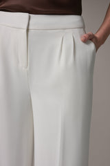 Donna Karan | MID-RISE PLEATED WIDE-LEG PANT