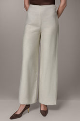 Donna Karan | EXTRA HIGH-RISE MÈLANGE WIDE-LEG PANT