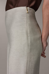 Donna Karan | EXTRA HIGH-RISE MÈLANGE WIDE-LEG PANT