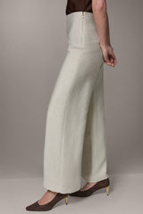 Donna Karan | EXTRA HIGH-RISE MÈLANGE WIDE-LEG PANT