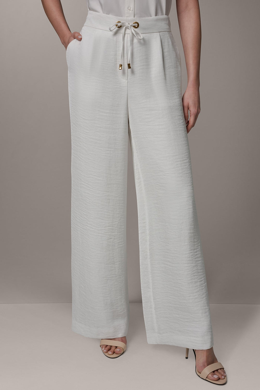 Donna Karan | EXTRA HIGH-RISE WIDE-LEG PULL-ON PANT