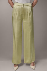 Donna Karan | MID-RISE PLEATED WIDE-LEG PANT