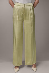 Donna Karan | MID-RISE PLEATED WIDE-LEG PANT