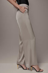 Donna Karan | SATIN EXTRA HIGH-RISE WIDE-LEG SUIT PANT