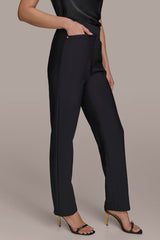 Donna Karan | FLAT FRONT STRAIGHT PANT