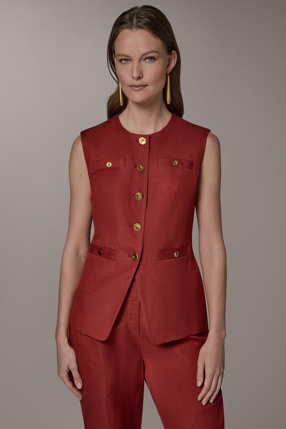 Donna Karan | COLLARLESS VEST