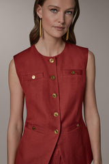 Donna Karan | COLLARLESS VEST