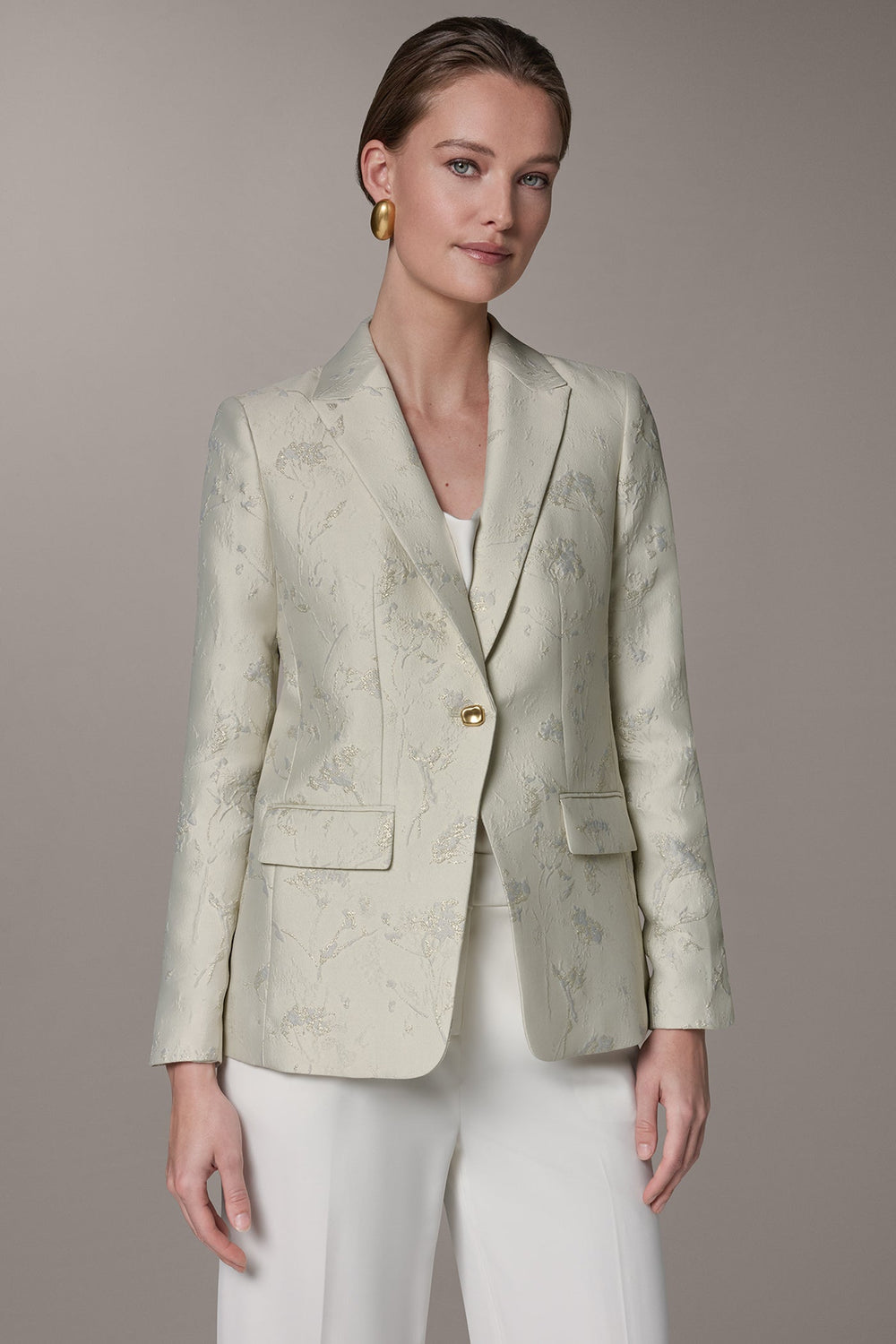 Donna Karan | FLORAL SUIT BLAZER
