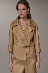 Donna Karan | 3/4 SLEEVE WRAP JACKET