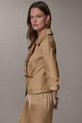 Donna Karan | 3/4 SLEEVE WRAP JACKET