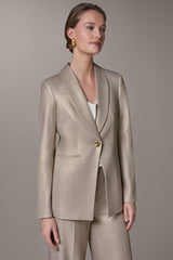 Donna Karan | METALLIC SUIT BLAZER