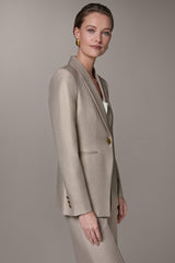 Donna Karan | METALLIC SUIT BLAZER