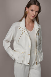 Donna Karan | LINEN-BLEND UTILITY JACKET