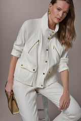 Donna Karan | LINEN-BLEND UTILITY JACKET