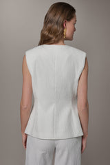 Donna Karan | EXTENDED SHOULDER VEST