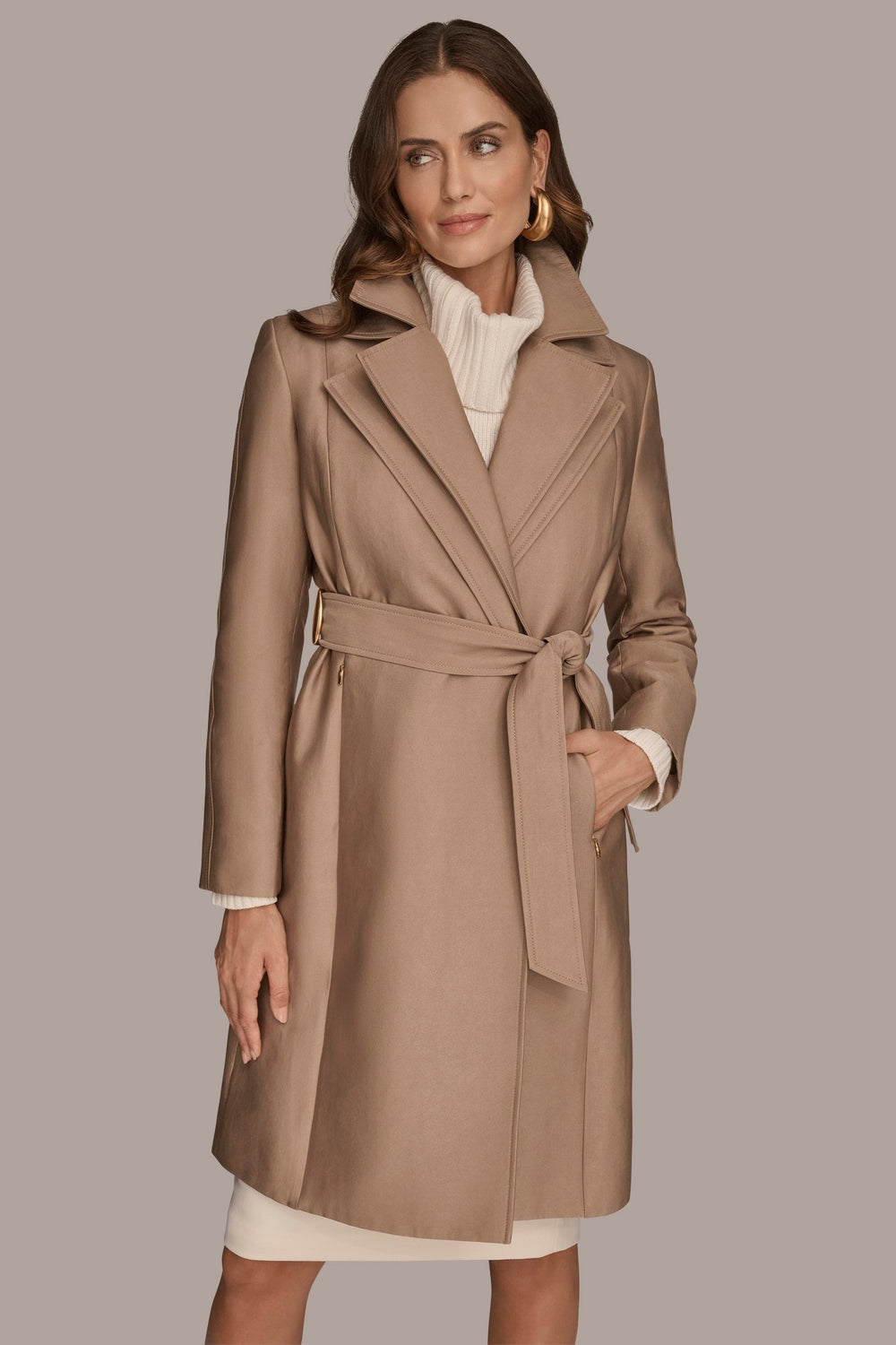 Donna Karan | DOUBLE COLLAR TRENCH