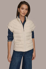 Donna Karan | CAP SLEEVE PUFFER VEST