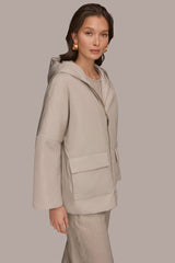 Donna Karan | HOODED LIGHT QUILT JACKET