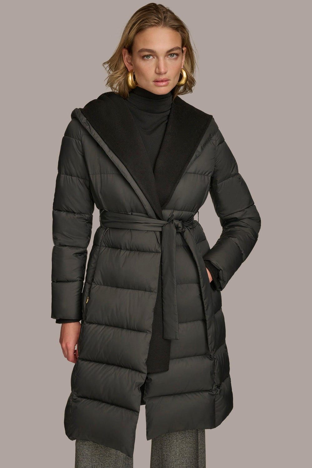 Donna Karan | TIE WAIST PUFFER