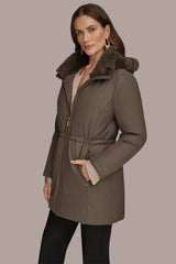 Donna Karan | FAUX FUR LINED PUFFER