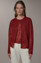 Donna Karan | FLORAL SHEER CARDIGAN