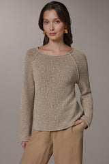 Donna Karan | LONG SLEEVE EASY SWEATER
