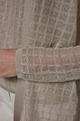 Donna Karan | LONG GRID STITCH CARDIGAN
