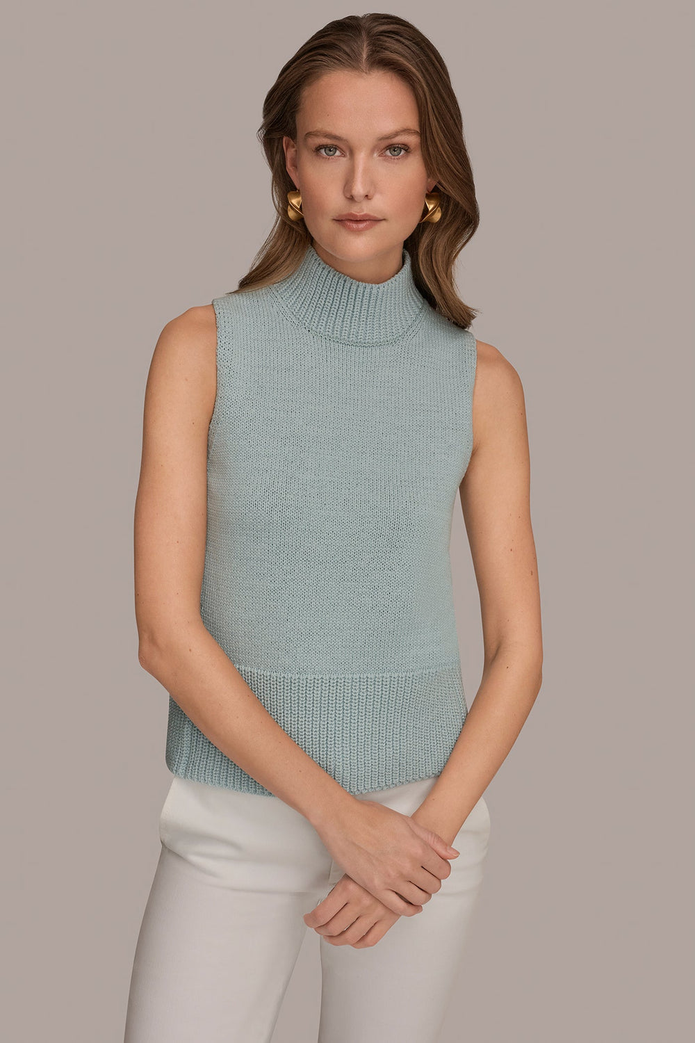 Donna Karan | SLEEVELESS A-LINE SWEATER